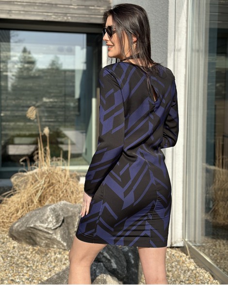 Šaty dámské Armani Exchange se vzorem